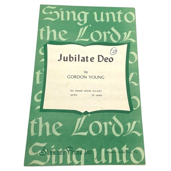 Jubilate Deo by Gordon Young Choir Sheet Music - Picture 1 of 5